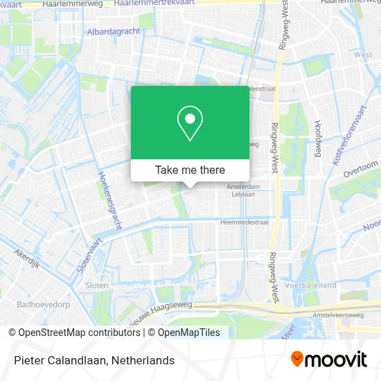 Pieter Calandlaan map