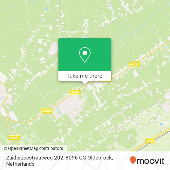 Zuiderzeestraatweg 202, 8096 CG Oldebroek map