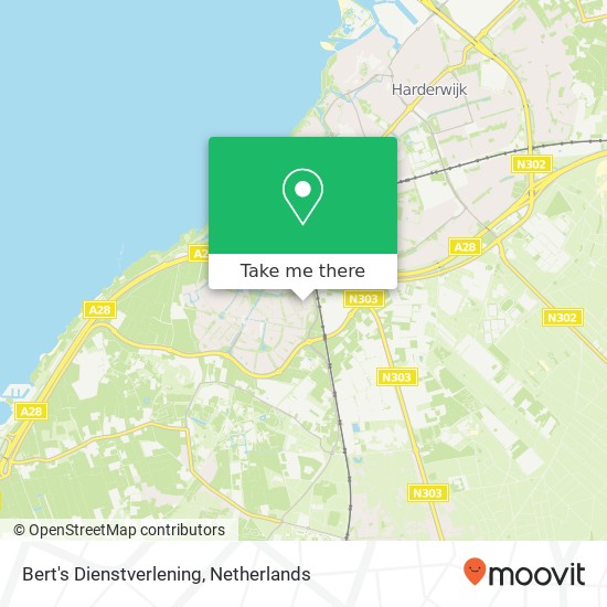 Bert's Dienstverlening, Musicaldreef 25 map