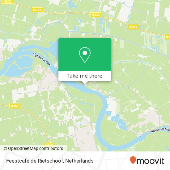 Feestcafé de Rietschoof, Maasdijk 15 map