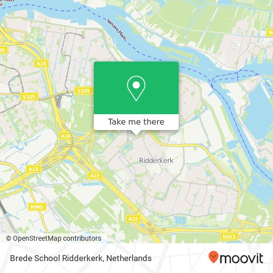 Brede School Ridderkerk, Sportlaan map