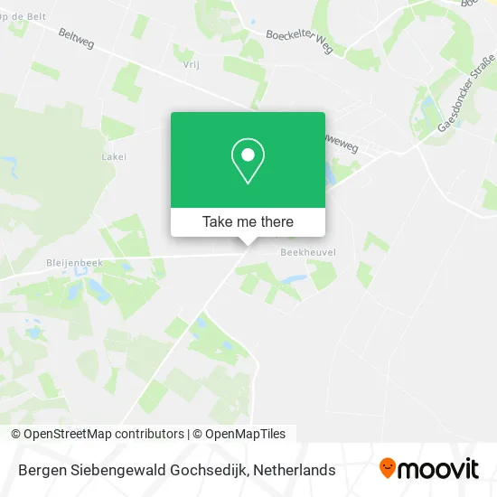 Bergen Siebengewald Gochsedijk map