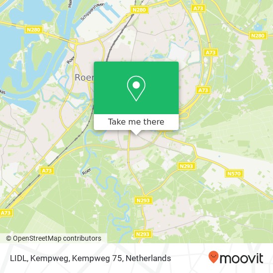 LIDL, Kempweg, Kempweg 75 map