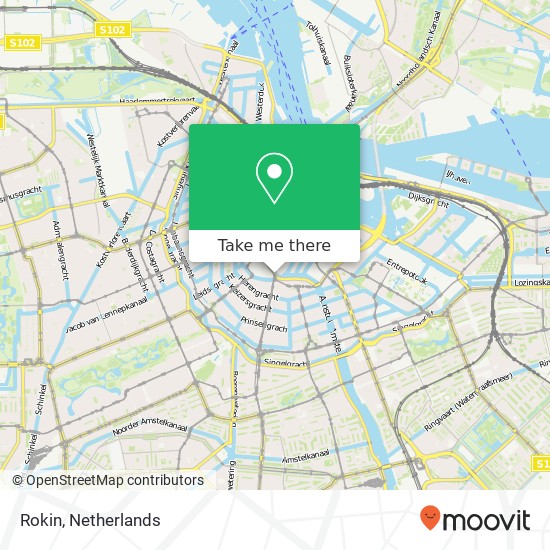 Rokin, 1012 Amsterdam Karte