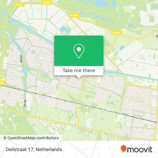 Deilstraat 17, 5043 HA Tilburg map