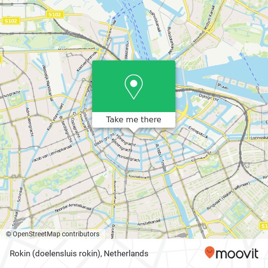 Rokin (doelensluis rokin), 1012 Amsterdam Karte