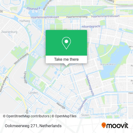 Ookmeerweg 271 map