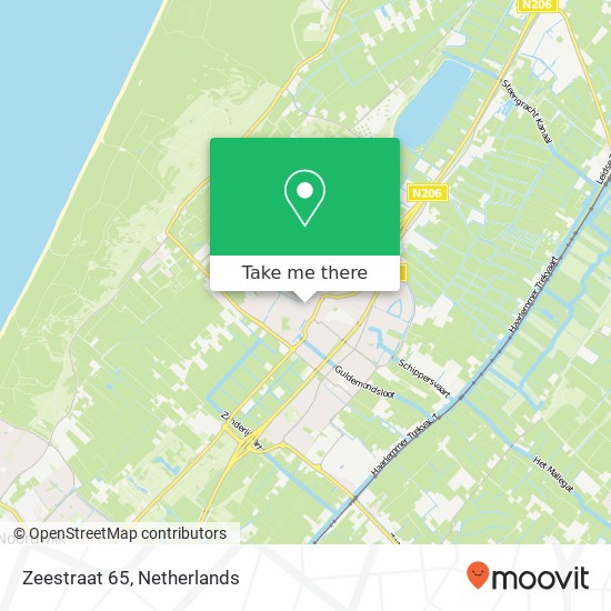 Zeestraat 65, 2211 XC Noordwijkerhout map