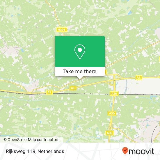 Rijksweg 119, 3784 LV Terschuur Karte