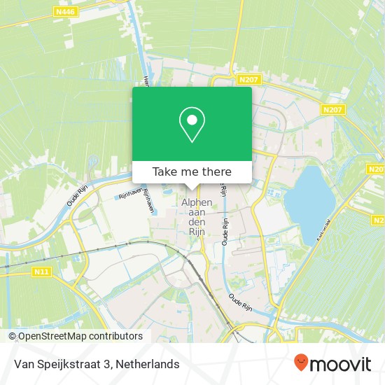 Van Speijkstraat 3, 2404 AR Alphen aan den Rijn map