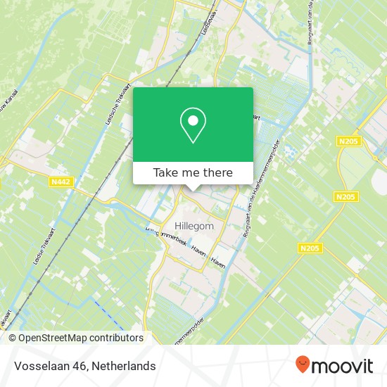Vosselaan 46, 2181 CD Hillegom map