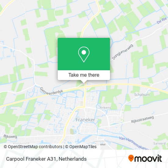 Carpool Franeker A31 map