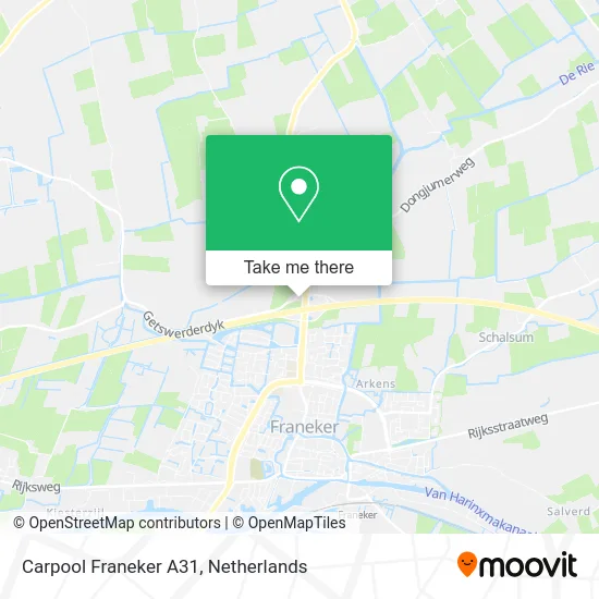 Carpool Franeker A31 map