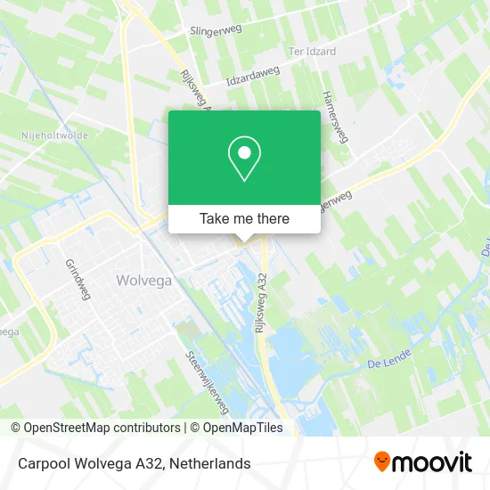 Carpool Wolvega A32 map