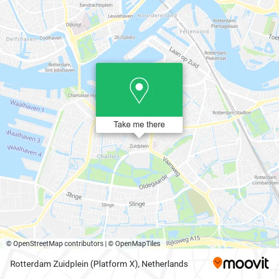 Rotterdam Zuidplein (Platform X) map