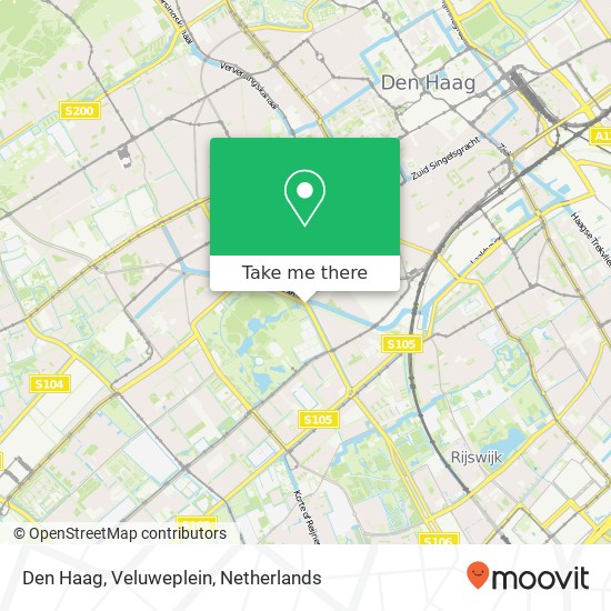 Den Haag, Veluweplein Karte
