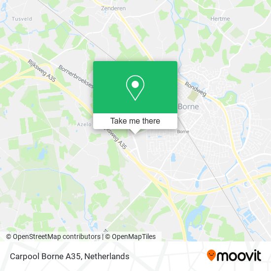 Carpool Borne A35 map