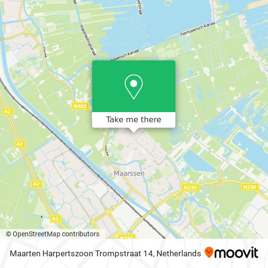 Maarten Harpertszoon Trompstraat 14 Karte