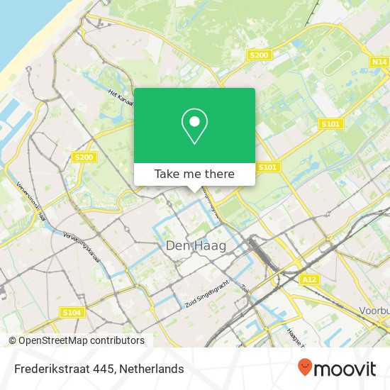 Frederikstraat 445, 2514 LH Den Haag Karte