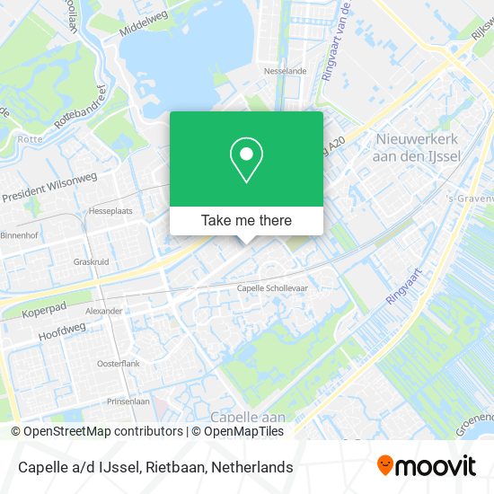 Capelle a/d IJssel, Rietbaan Karte