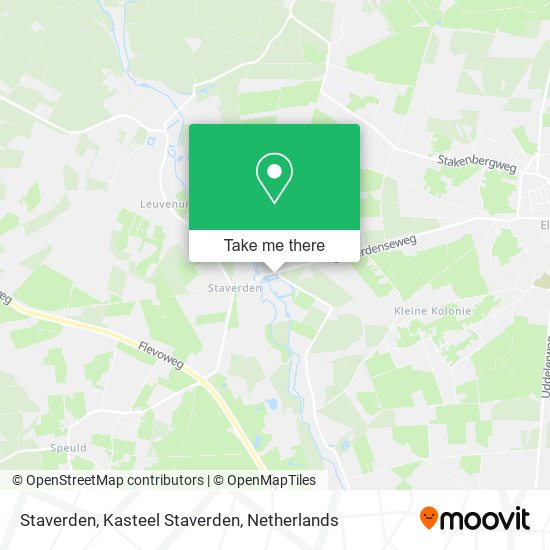 Staverden, Kasteel Staverden map