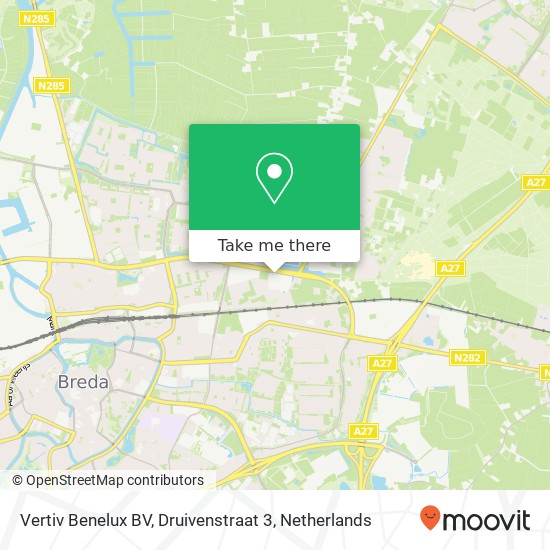 Vertiv Benelux BV, Druivenstraat 3 Karte