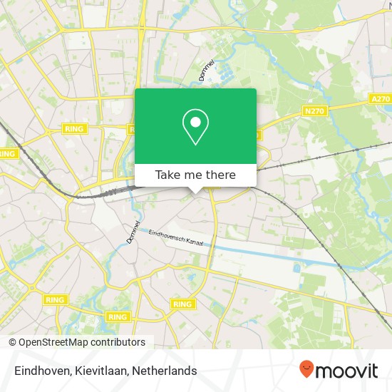 Eindhoven, Kievitlaan Karte