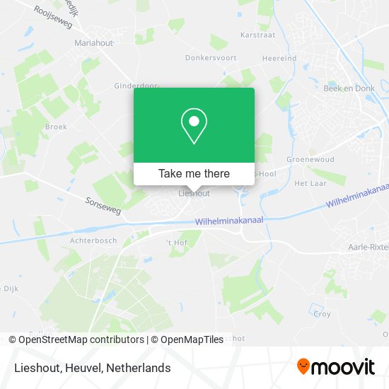 Lieshout, Heuvel map