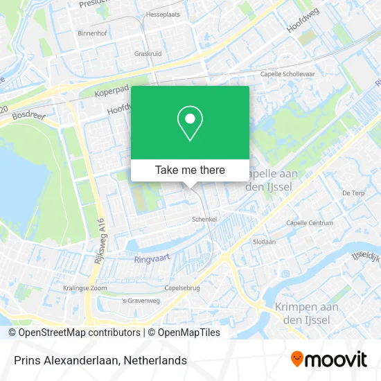 Prins Alexanderlaan map