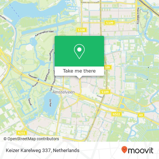 Keizer Karelweg 337, 1181 RD Amstelveen map