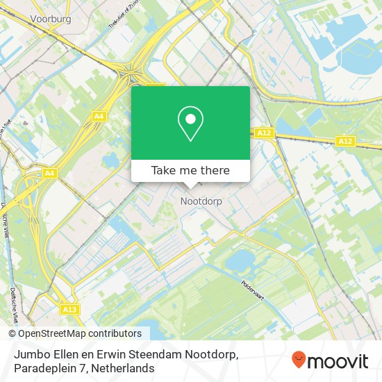 Jumbo Ellen en Erwin Steendam Nootdorp, Paradeplein 7 map