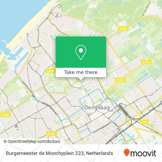 Burgemeester de Monchyplein 223 map