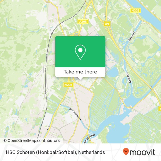 HSC Schoten (Honkbal / Softbal), Van der Aartweg map