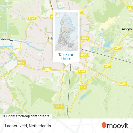 Laapersveld, 1213 VC Hilversum map