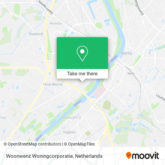 Woonwenz Woningcorporatie map