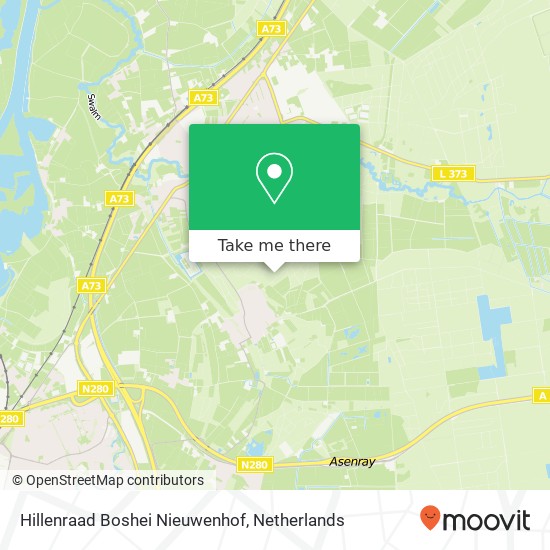 Hillenraad Boshei Nieuwenhof map