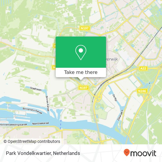 Park Vondelkwartier, 1942 Beverwijk map