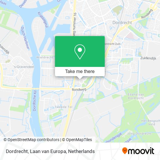 Dordrecht, Laan van Europa Karte