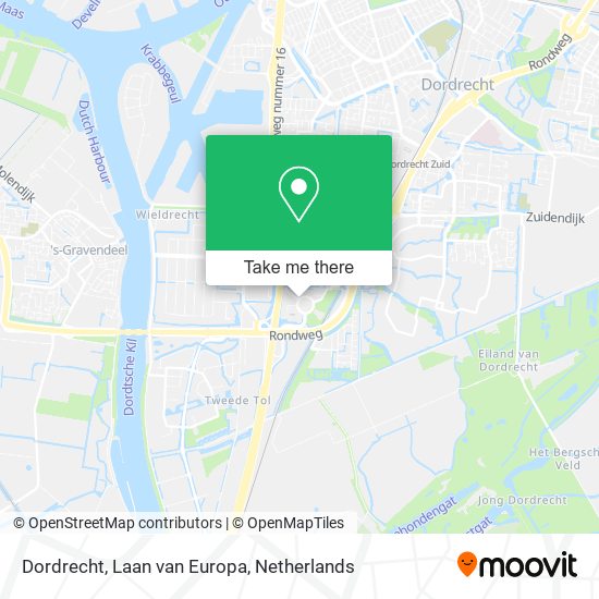 Dordrecht, Laan van Europa map