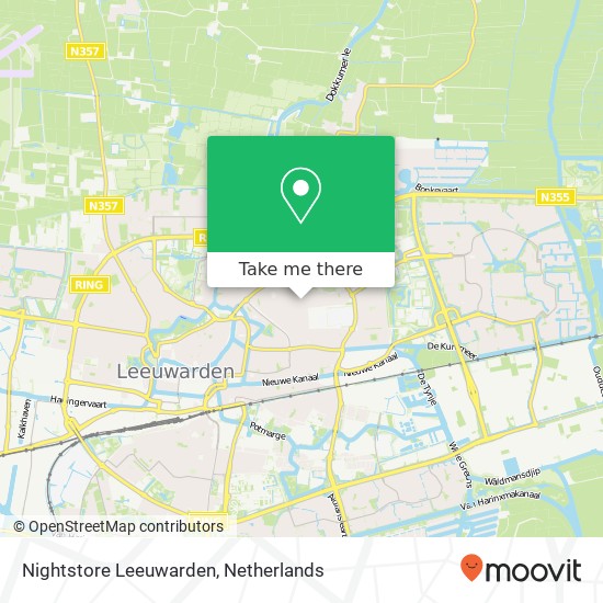 Nightstore Leeuwarden, Pasteurweg 1 map