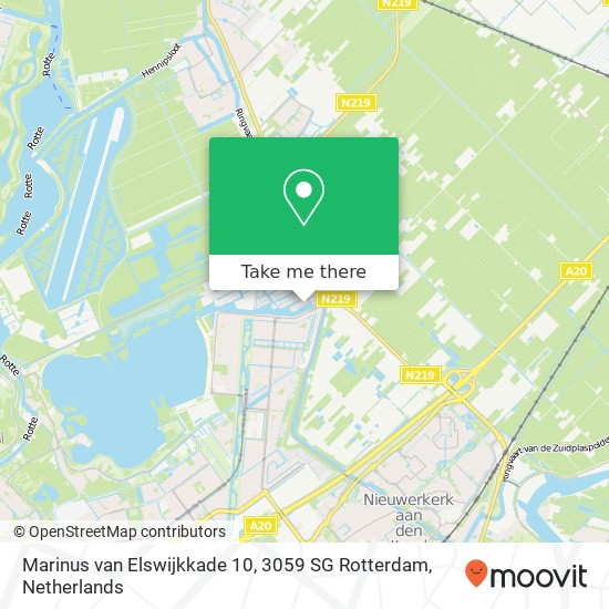 Marinus van Elswijkkade 10, 3059 SG Rotterdam map