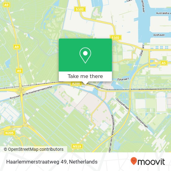 Haarlemmerstraatweg 49, 1165 MJ Halfweg Karte