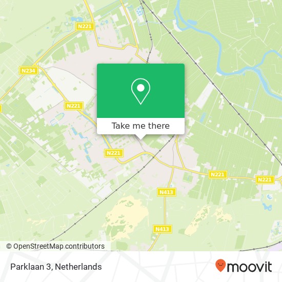 Parklaan 3, 3765 GH Soest map