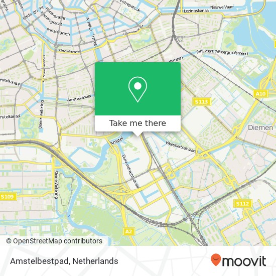 Amstelbestpad, 1096 Amsterdam map