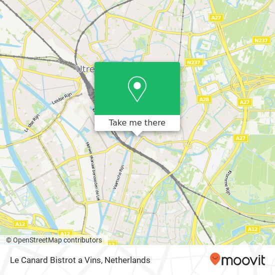 Le Canard Bistrot a Vins, Gansstraat 24 map