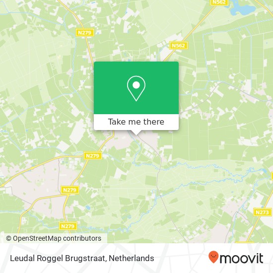 Leudal Roggel Brugstraat Karte