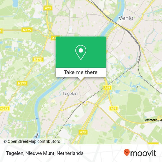 Tegelen, Nieuwe Munt map