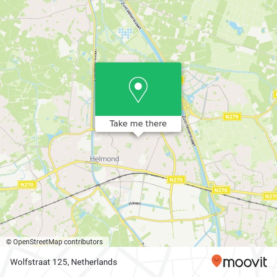 Wolfstraat 125, 5701 JD Helmond Karte