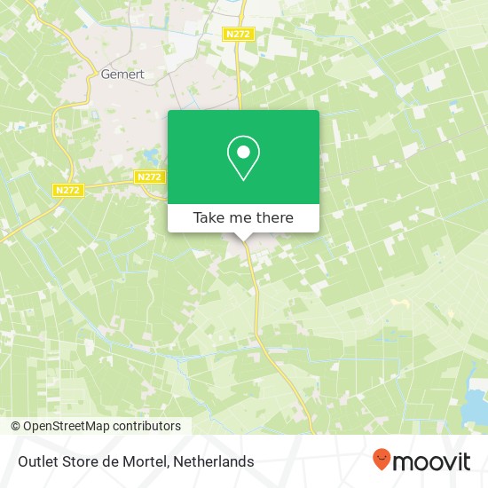 Outlet Store de Mortel, Oude Molenweg 35 map