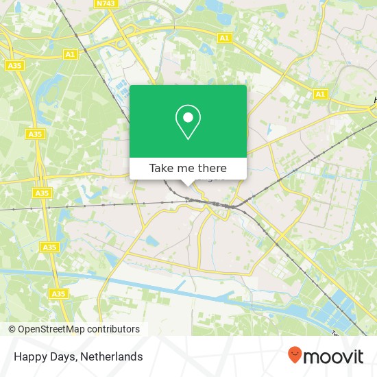 Happy Days, Emmaweg 8 map